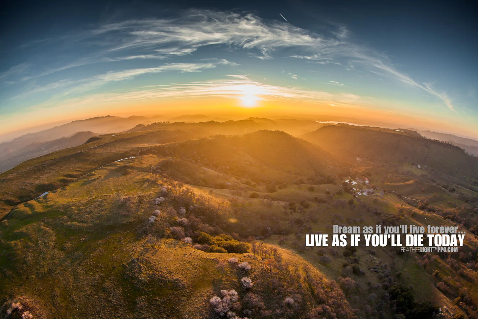 Aerial photography by paramotor