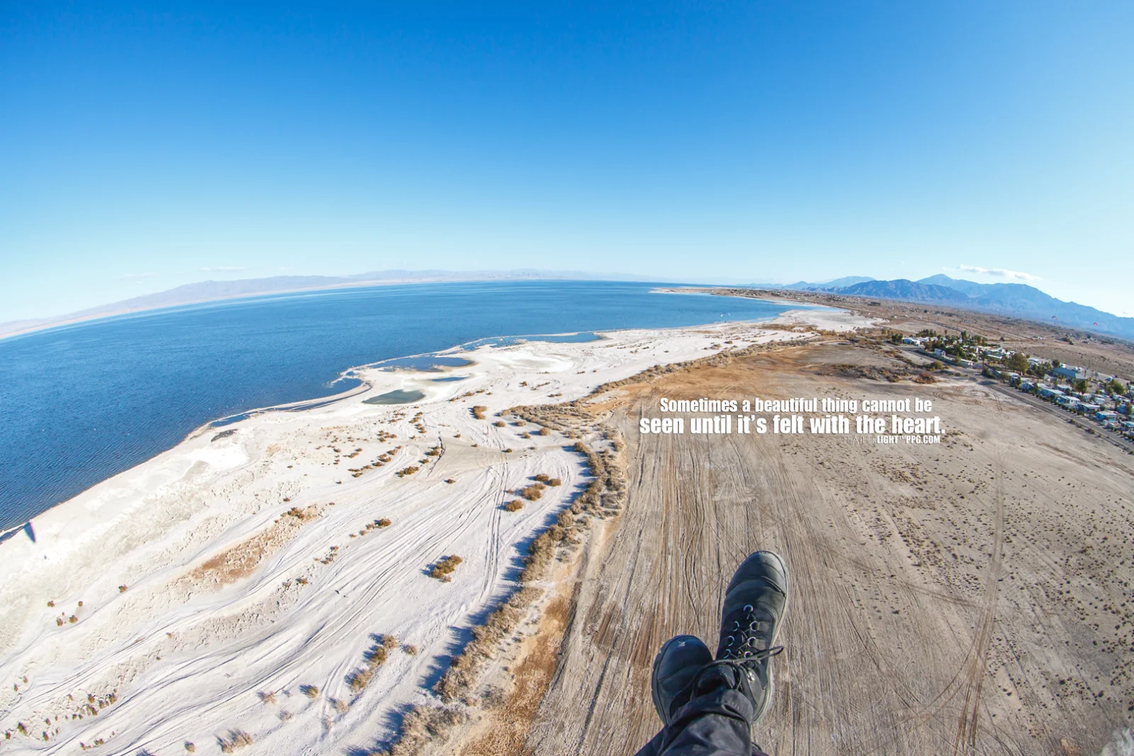 Aerial photography by paramotor