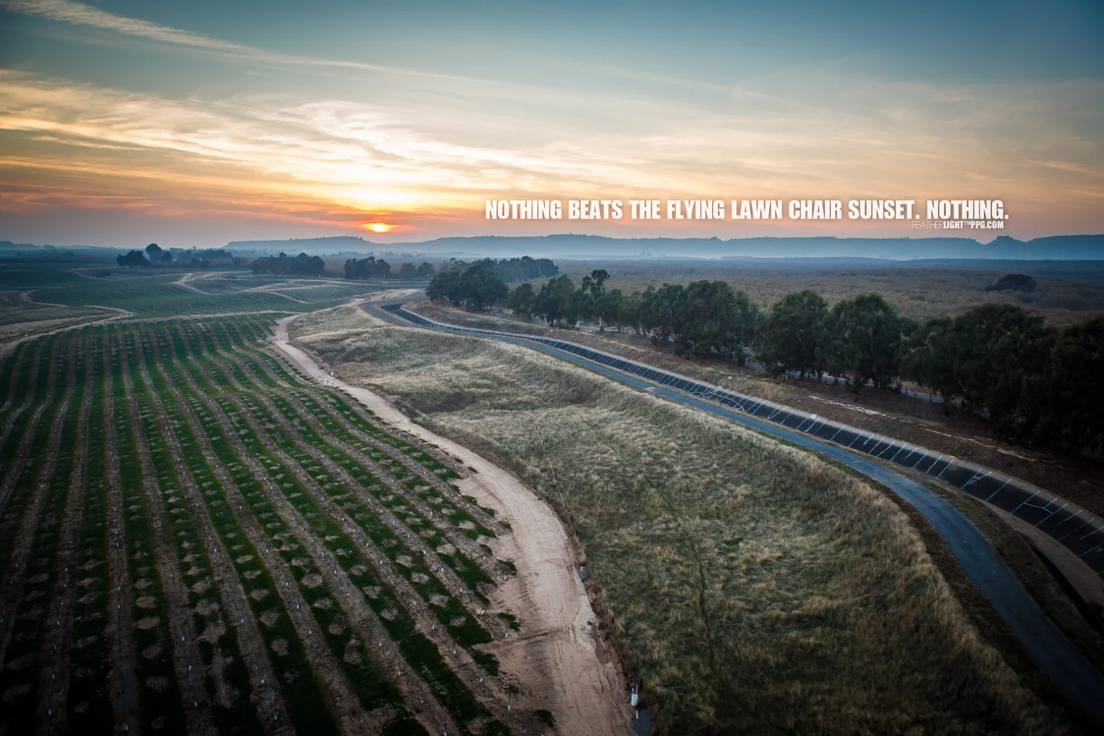 Aerial photography by paramotor